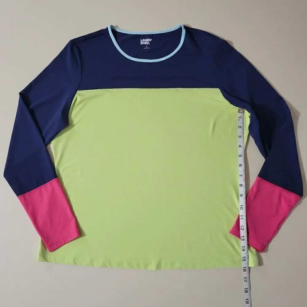 Women's Crew Neck Long Sleeve Rash Guard UPF 50 Sun Protection Modest Swim Tee - Picture 8 of 13